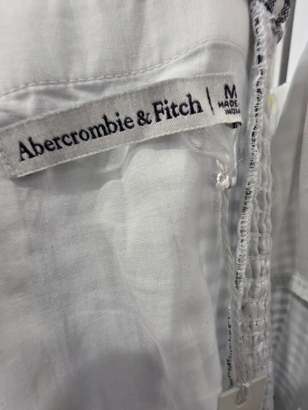 Abercrombie and Fitch Linen-Blend A&F Bra-Free Dylan Midi Dress Size Medium NWT